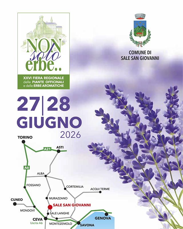 Annuncio 27 | 28 Giugno XXVI Fiera Regionale delle Piante Officinali e delle Erbe Aromatiche