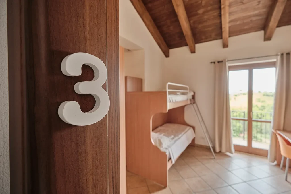 Detail of an Arrà guest room