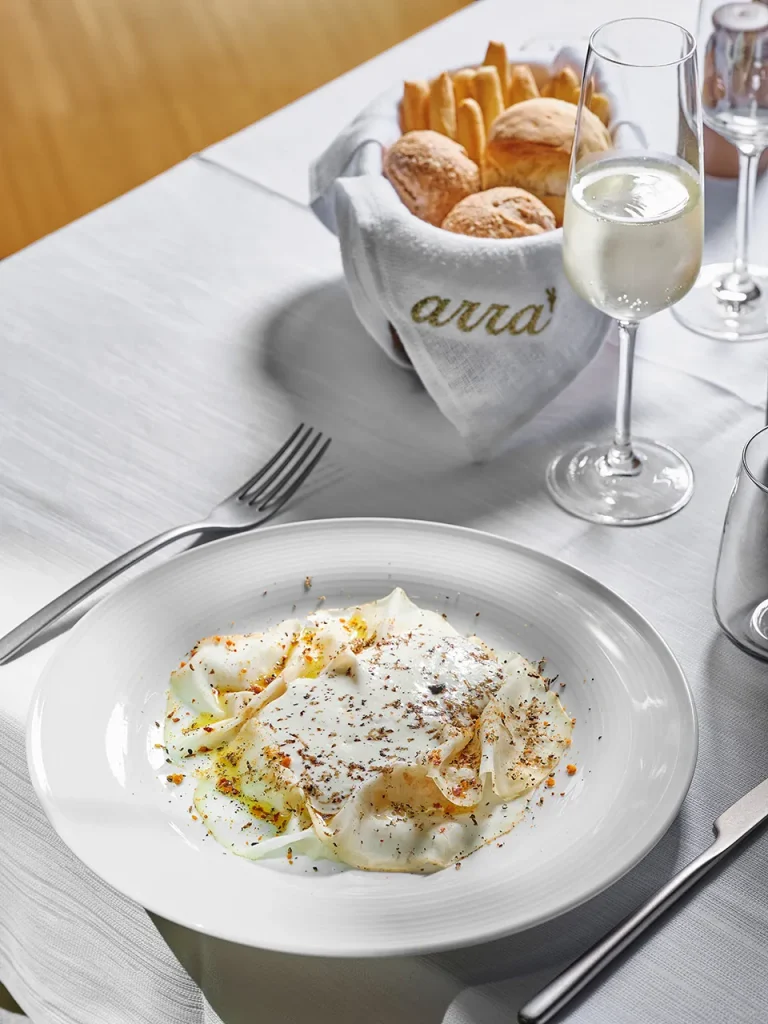 Seasonal dish from the Arrà kitchen